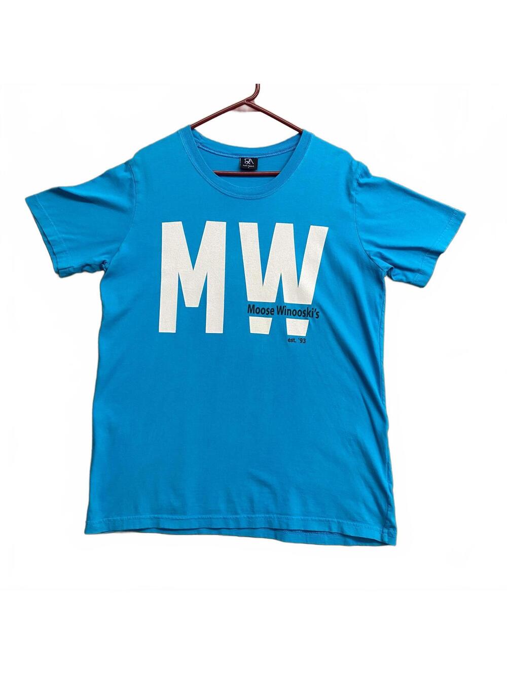 Moose Winooski's MW Blue Graphic T-Shirt Rebel Apparel Made Canada Lake Life S